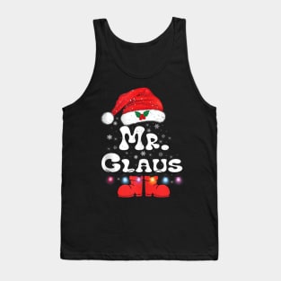 Mr and Mrs Claus Couples Matching - Christmas Pajamas Santa Tank Top